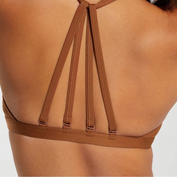 Gymshark MINIMAL SPORTS BRA Size S in Brown NWT in packaging - Picture 4 of 5